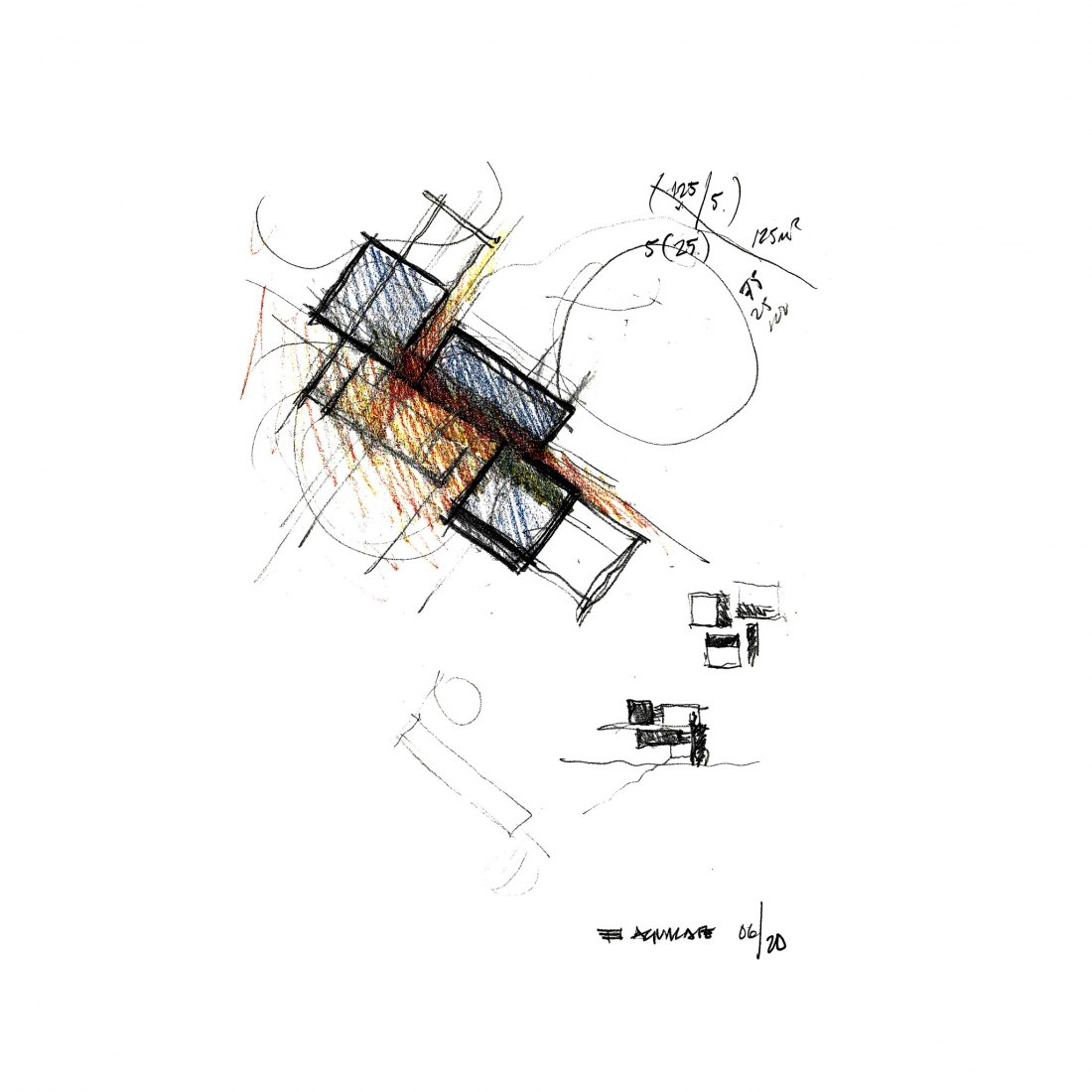 Croquis. El Aguacate por David Martínez Ramos.